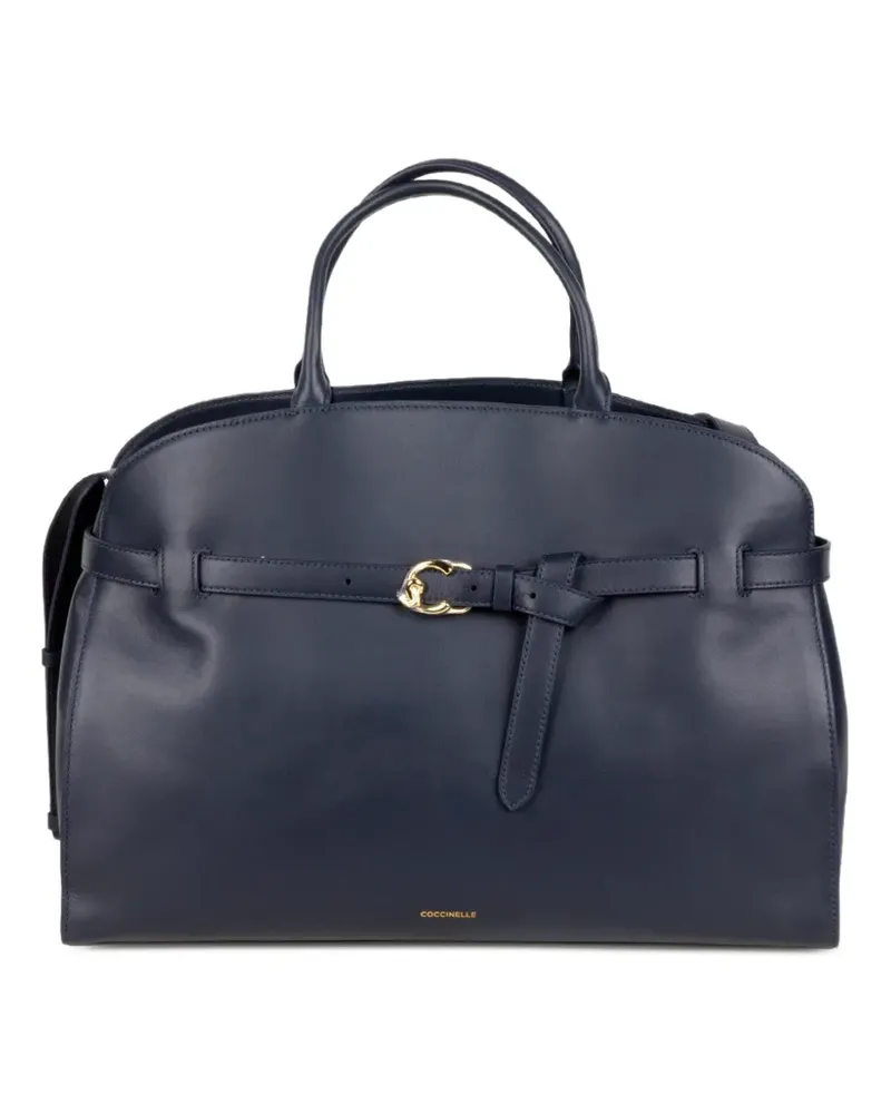 Coccinelle Große Sabine Tote Bag mit Gürtel - Blau Blau