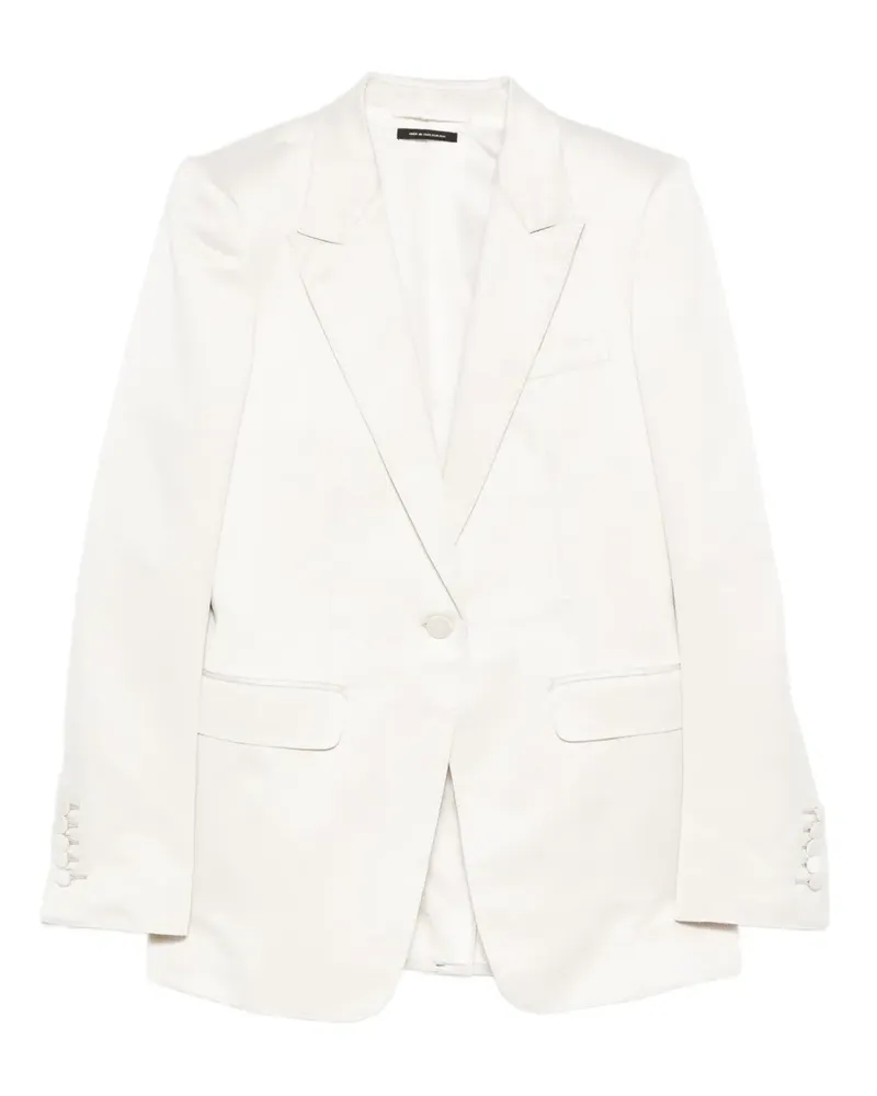 Tom Ford Einreihiges Sakko mit Klappentasche - Nude Nude