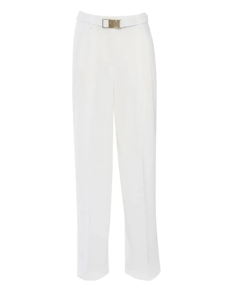 Max Mara Neottia Hose mit Gürtel - Weiß Weiß