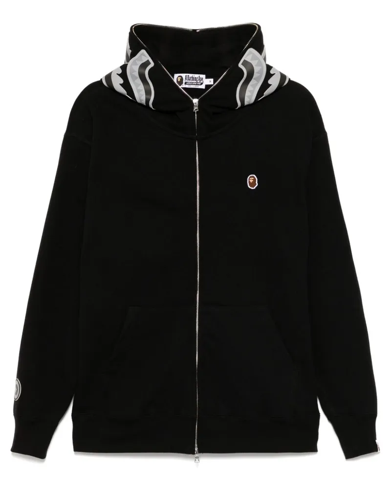 BAPE One-Point Ape-Head Shark Hoodie - Schwarz Schwarz