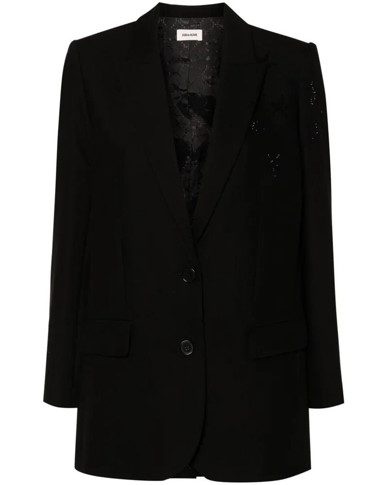 Zadig & Voltaire Blazer mit Strass - Schwarz Schwarz