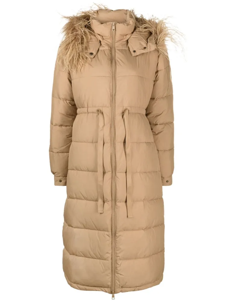 Twin-Set Daunenparka mit Kapuze - Braun Braun
