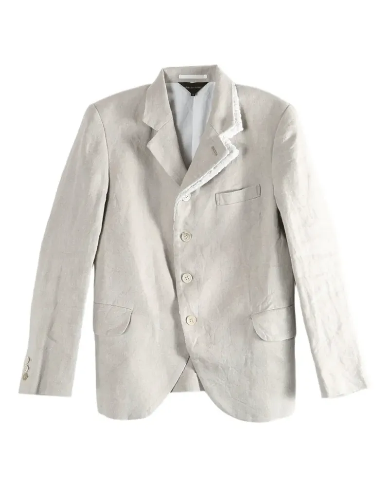 Comme des Garçons lace-trim blazer - Nude Nude
