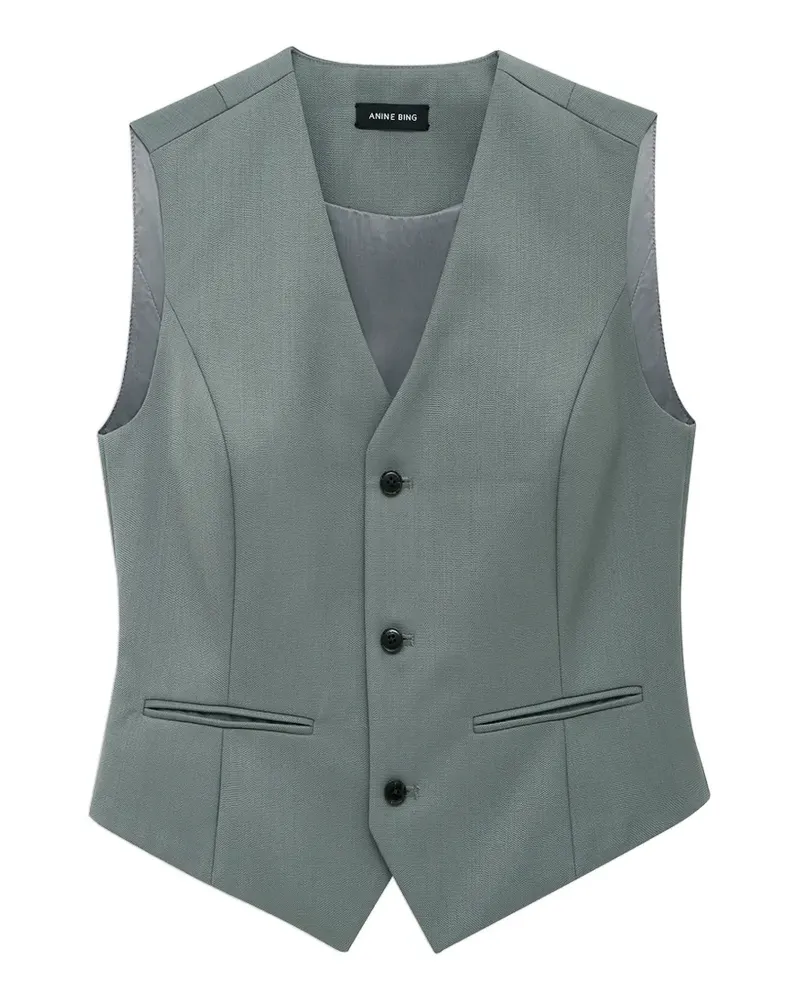 Anine Bing Mario buttoned vest - Grün Grün