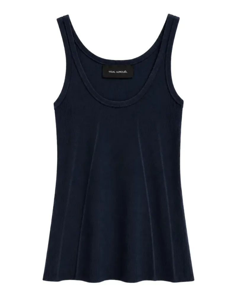 Yigal Azrouel Fein geripptes Trägershirt - Blau Blau