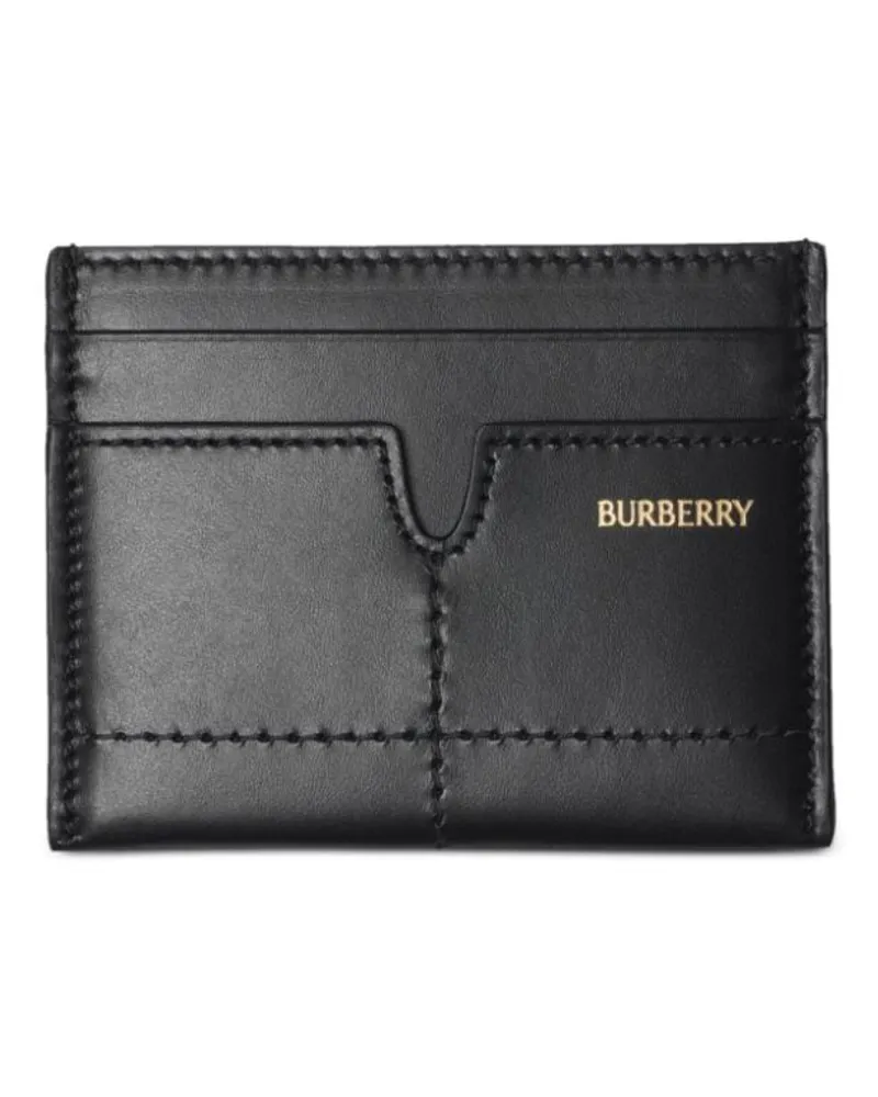 Burberry Kartenetui aus Leder Schwarz