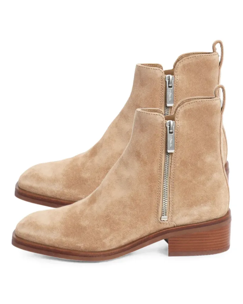 3.1 phillip lim Stiefeletten aus Wildleder - Nude Nude
