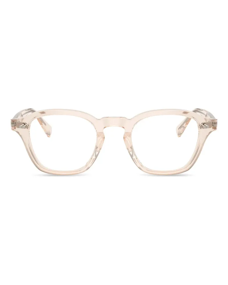 Oliver Peoples Eyles-R Brille mit geometrischem Gestell - Nude Nude