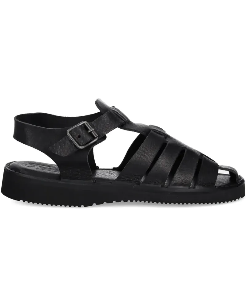 Fracap Sandalen aus Leder - Schwarz Schwarz
