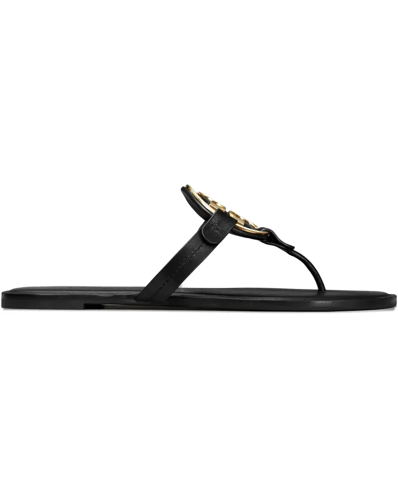 Tory Burch Miller Sandalen mit Zehensteg - Schwarz Schwarz