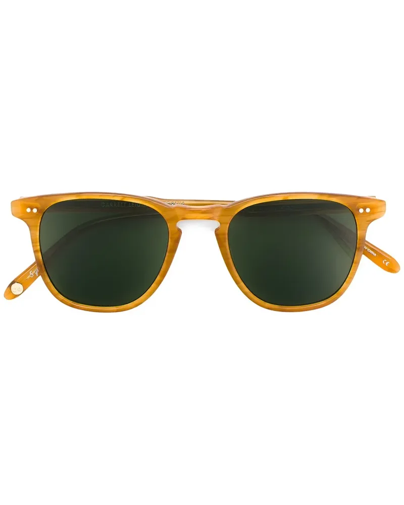 Garrett Leight Sonnenbrille mit rundem Gestell - Braun Braun