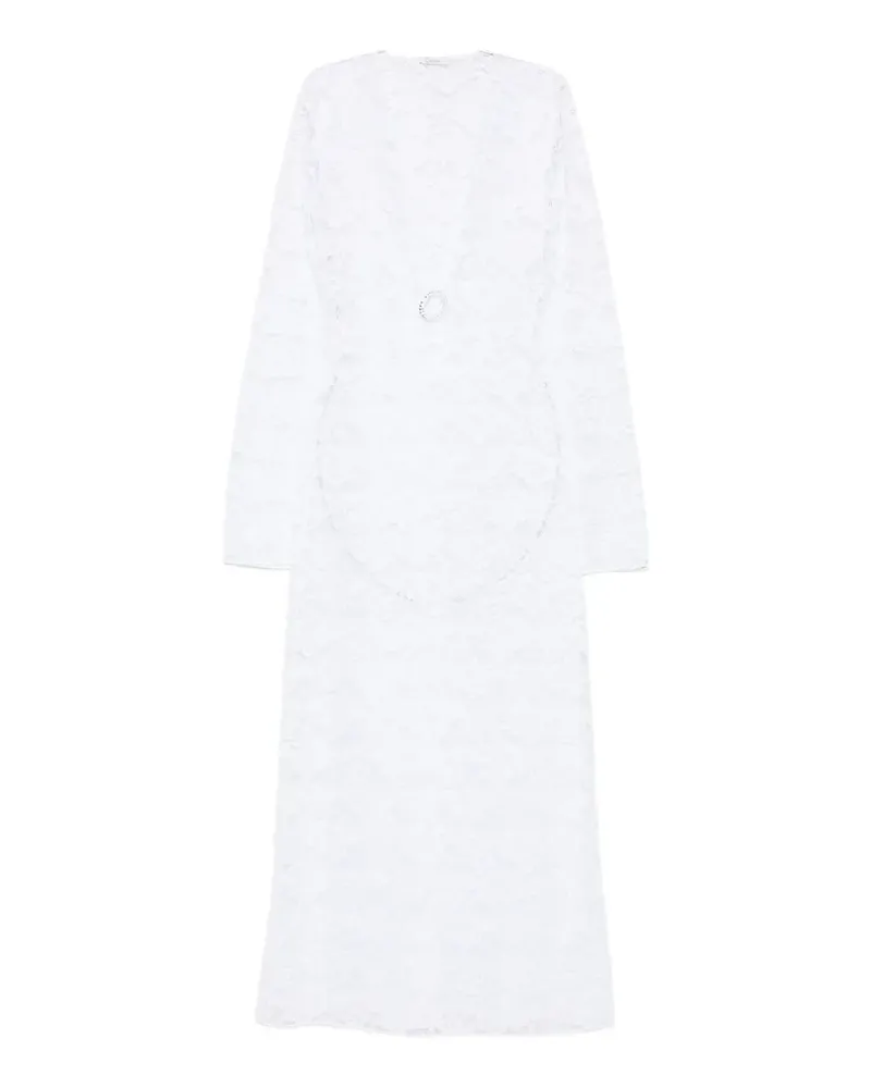 Oséree lace-embellished V-neck maxi dress - Weiß Weiß