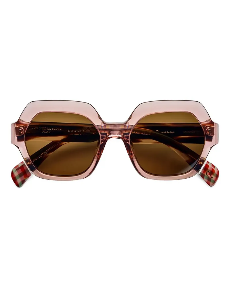 Etnia Barcelona Es Vedra Sun Sonnenbrille mit geometrischem Gestell - Braun Braun