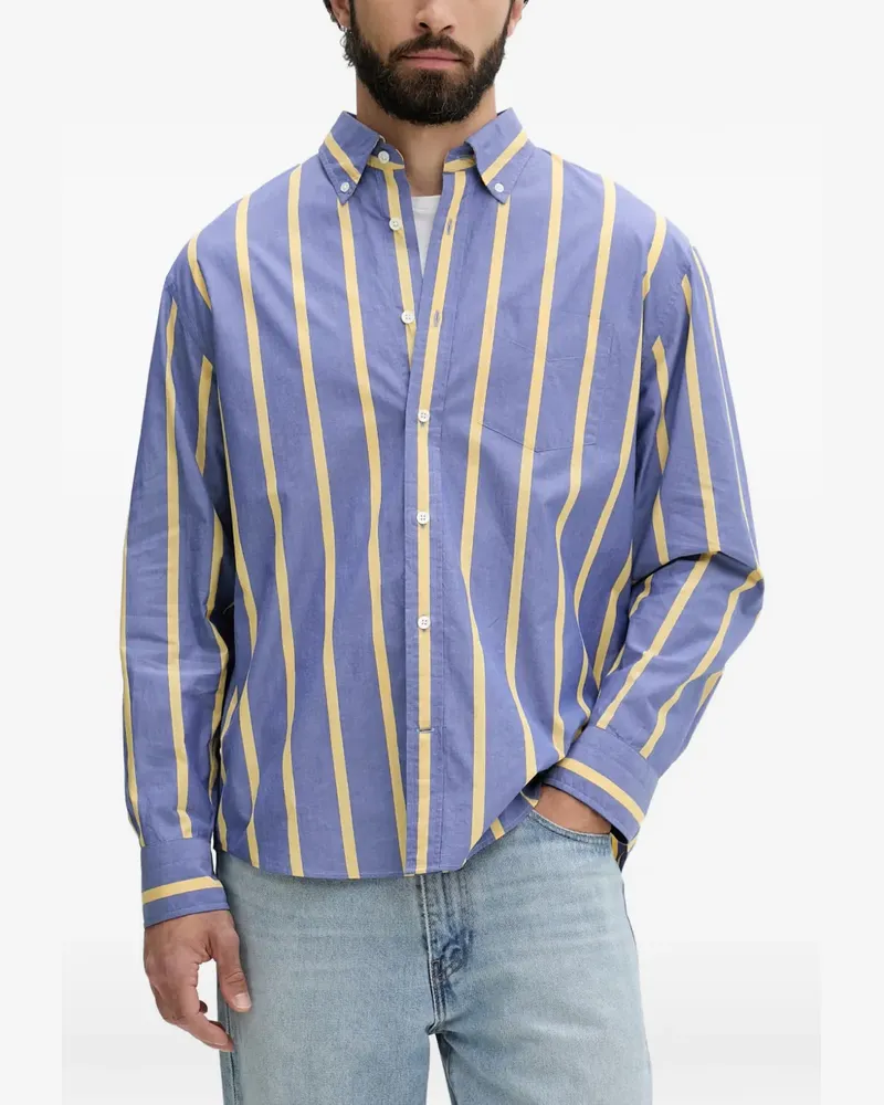 Gant vertical-stripe button-down shirt - Blau Blau