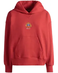 Bally Hoodie mit Logo-Print Rot