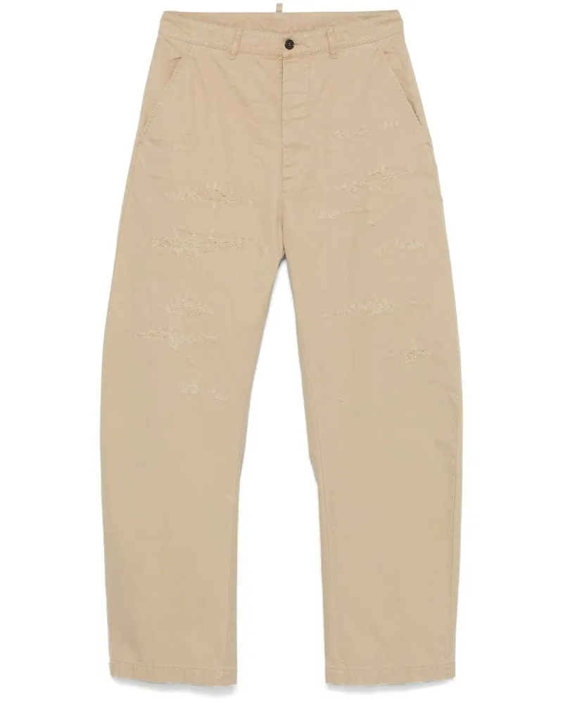Dsquared2 Hose im Distressed-Look - Nude Nude