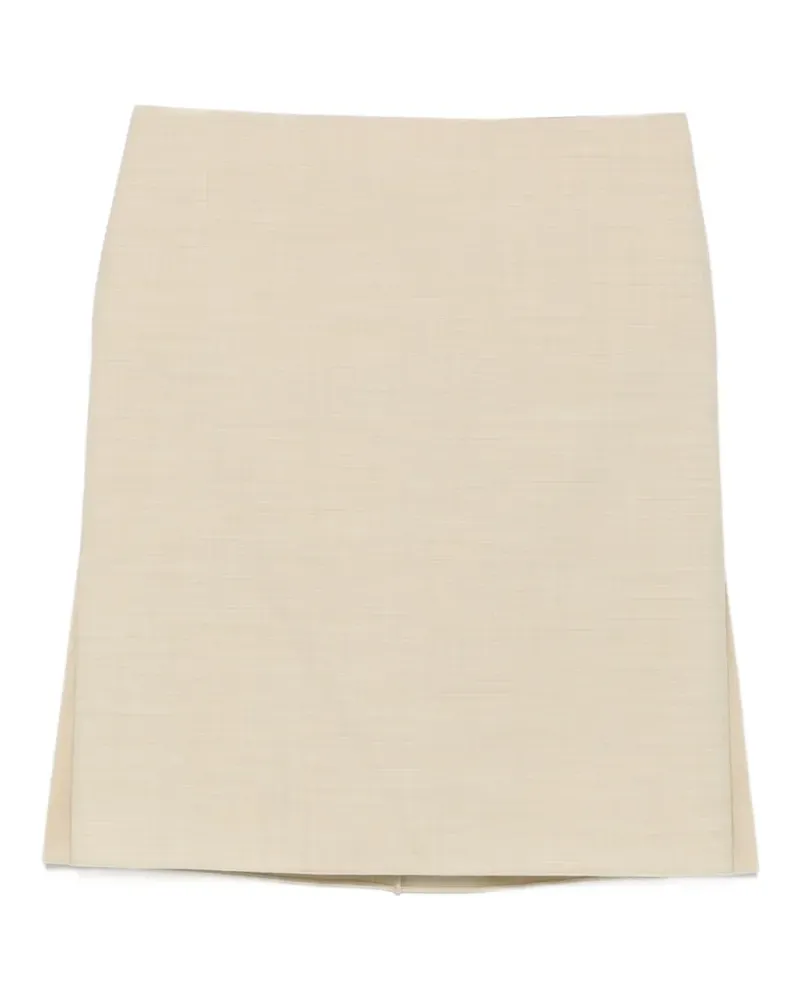Calvin Klein side-slit mini skirt - Nude Nude