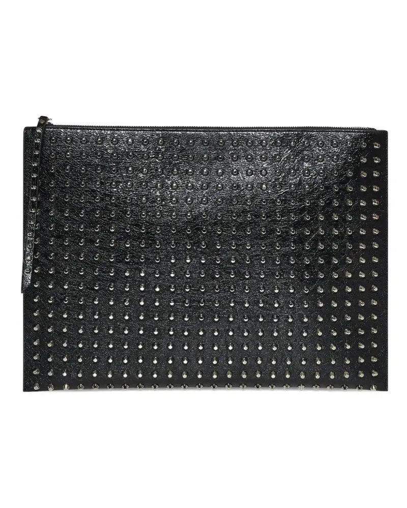 John Richmond studded clutch bag - Schwarz Schwarz