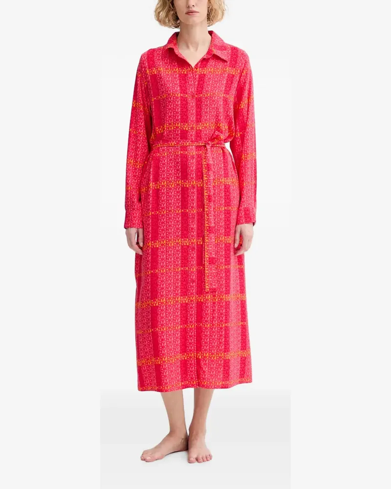 DKNY Midikleid mit Gürtel - Rosa Rosa