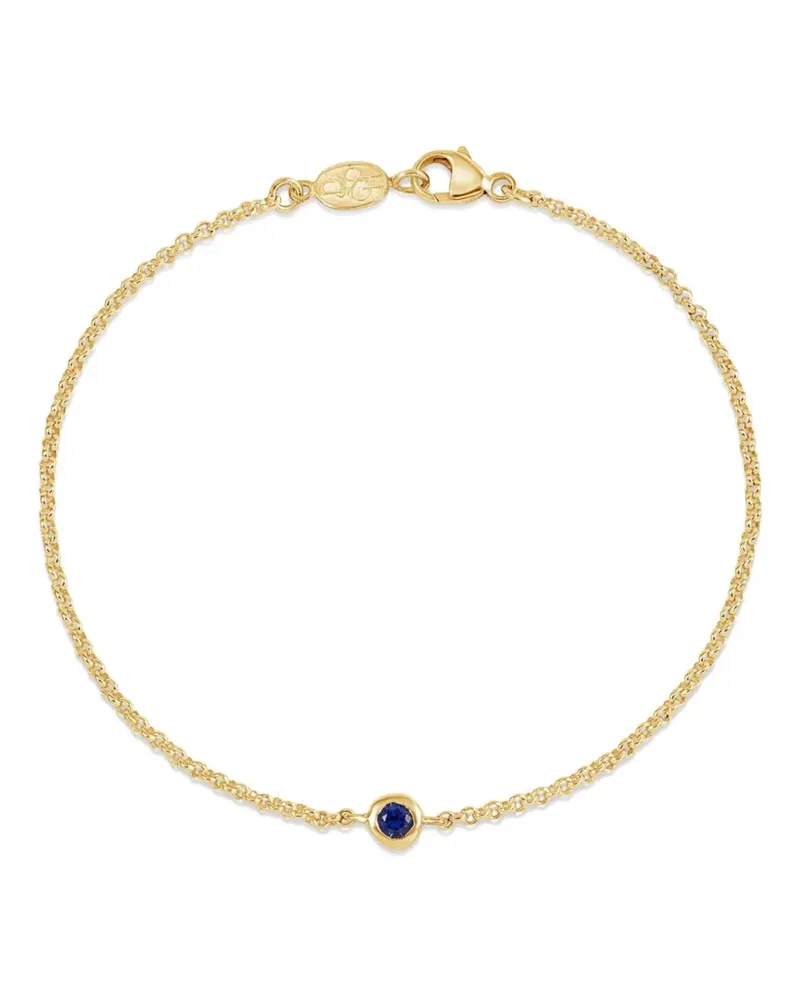 Dower & Hall Dewdrop Armband mit Saphir - Gold Gold