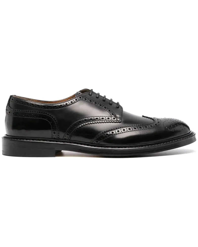 Doucal´s leather brogues Schwarz