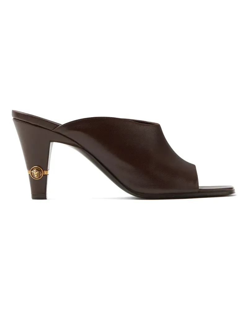 Versace Giulietta leather mules 80 mm - Schwarz Schwarz