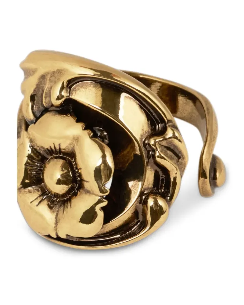 Etro Barockring mit Blumenform - Gold Gold