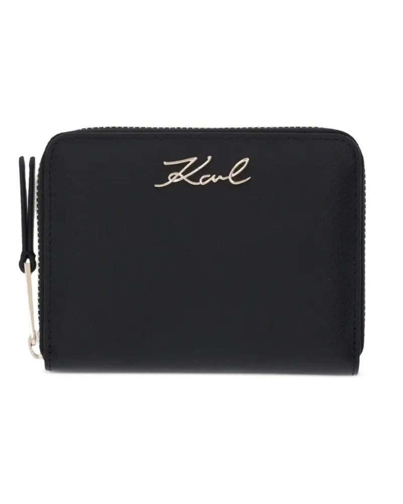 Karl Lagerfeld Portemonnaie mit Reißverschluss - Schwarz Schwarz