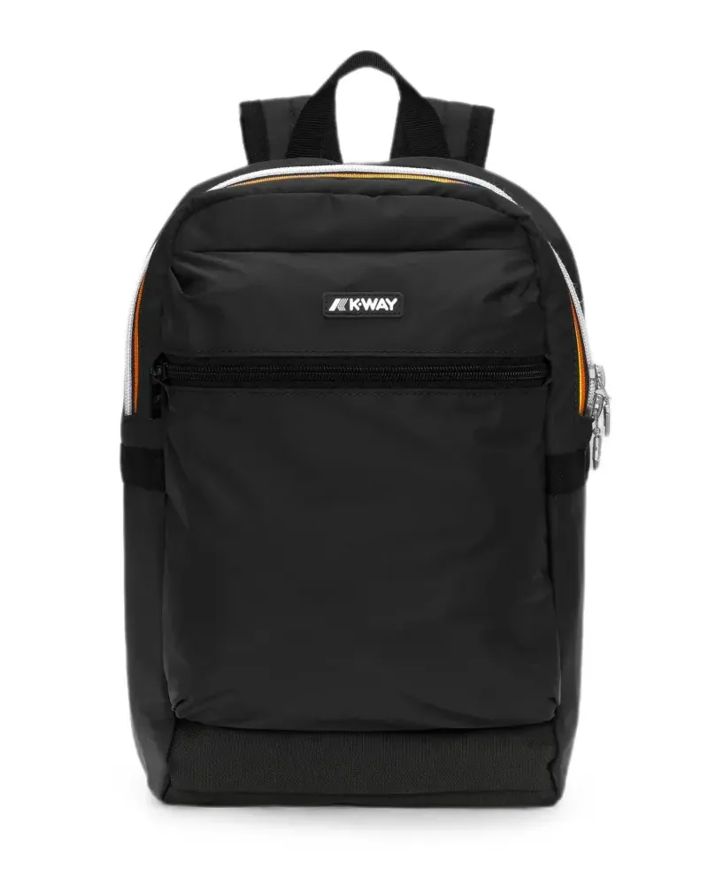 K-Way Kleiner Rucksack mit Logo-Patch - Schwarz Schwarz