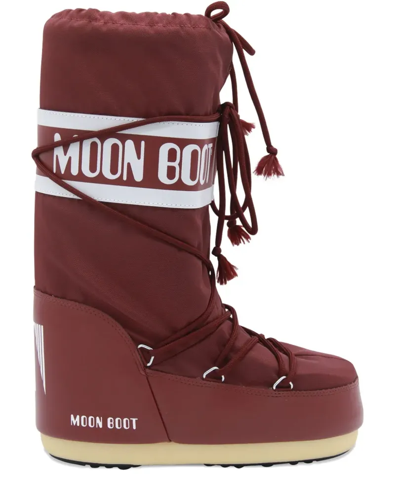Moon Boot logo-print snow boots - Rot Rot