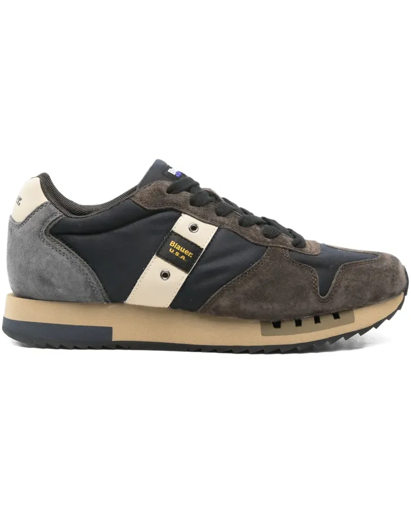 Blauer stripe-detail panelled sneakers Blau