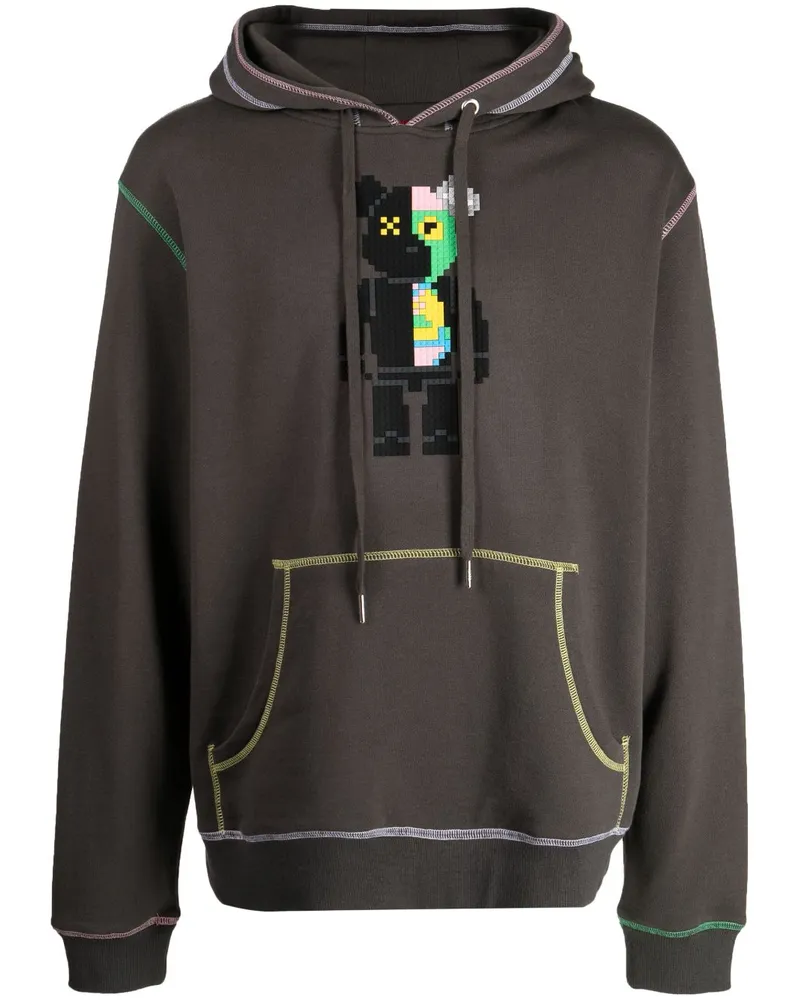 Mostly Heard Rarely Seen Hoodie mit Bären-Print Grün