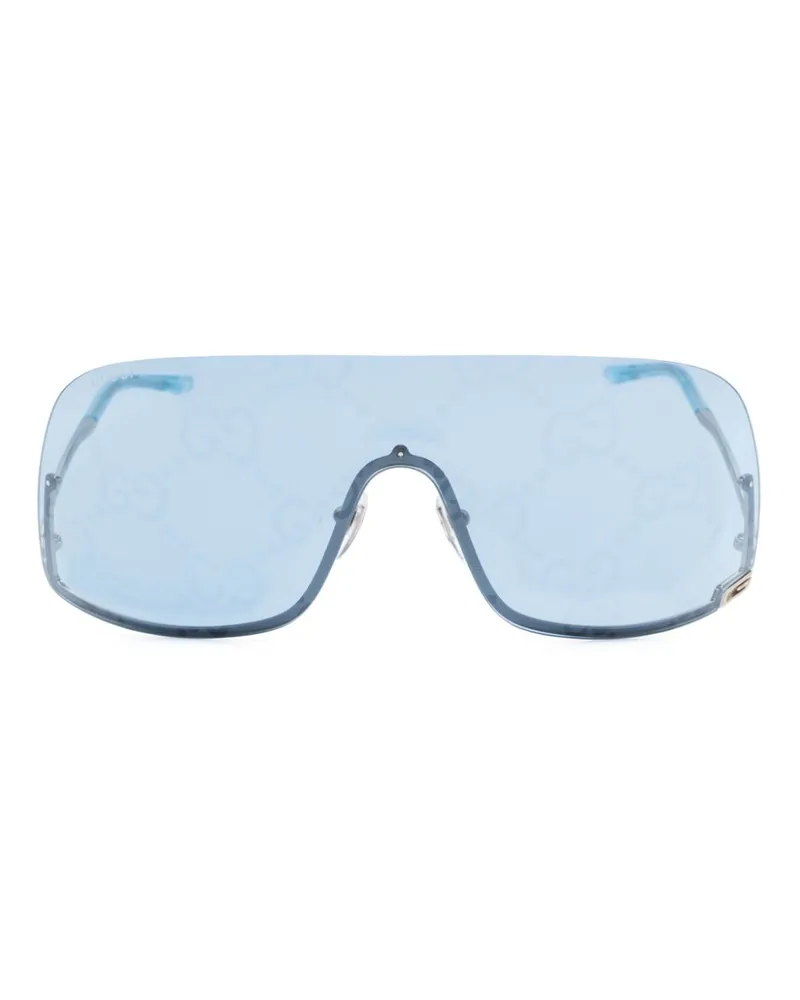 Gucci Oversized-Sonnenbrille mit Retro-Gestell - Blau Blau