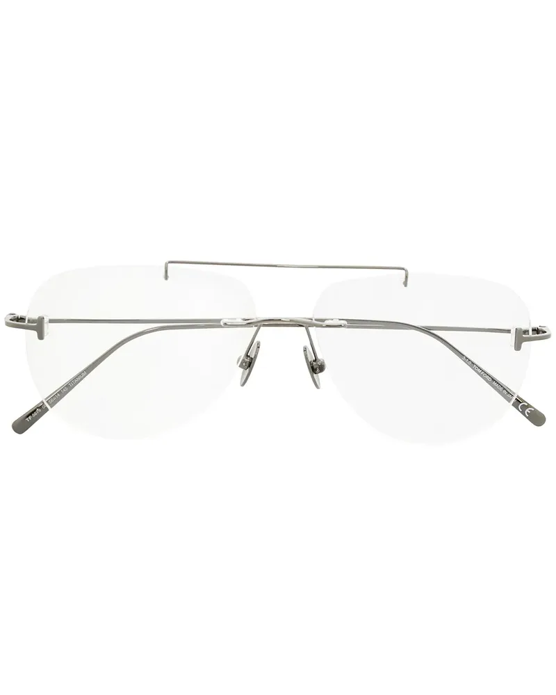 Tom Ford Rahmenlose FT5679 Pilotenbrille - Schwarz Schwarz