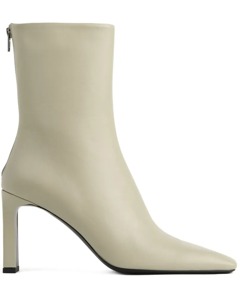 Totême leather ankle boots - Nude Nude