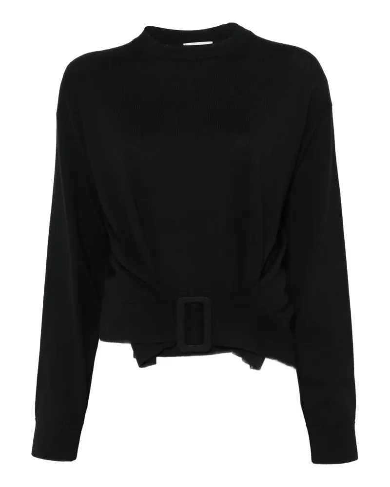 Semicouture Cropped-Pullover - Schwarz Schwarz