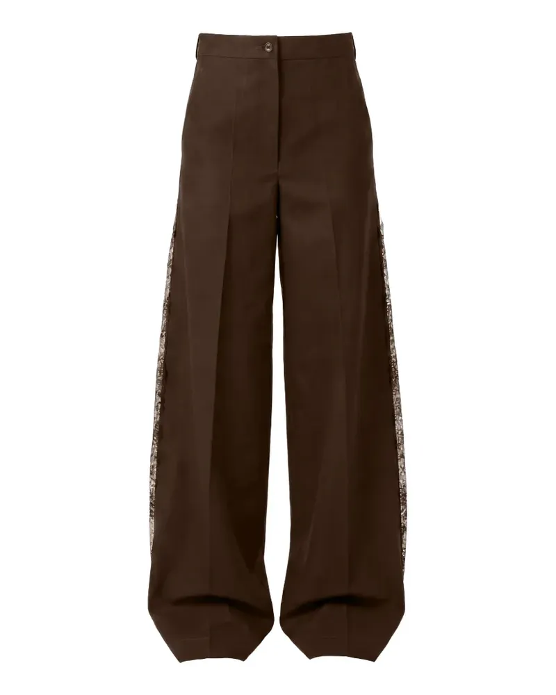 ALMAZ Canyon lace-panelled trousers - Braun Braun