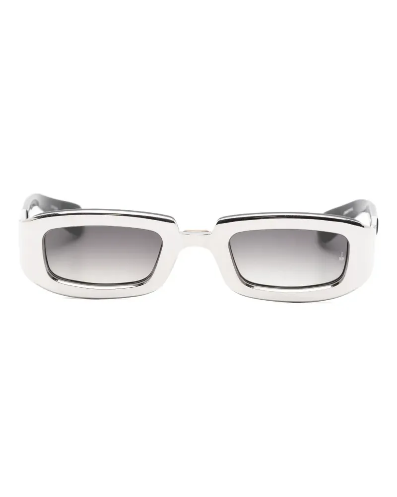 Jacques Marie Mage Sonnenbrille mit eckigem Gestell - Silber Silber