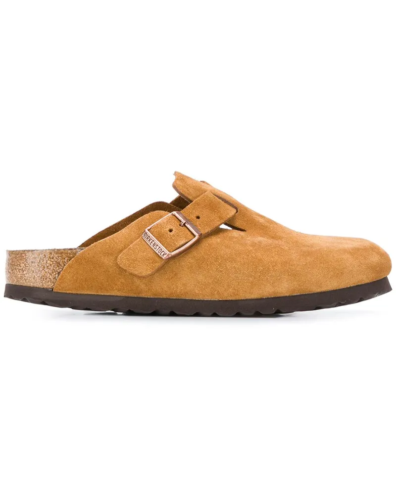 Birkenstock Boston Wildledersandalen - Nude Nude