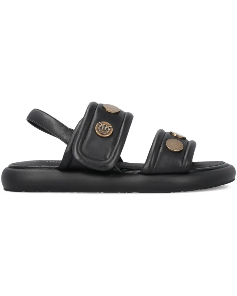 Pinko studded leather sandals - Schwarz Schwarz