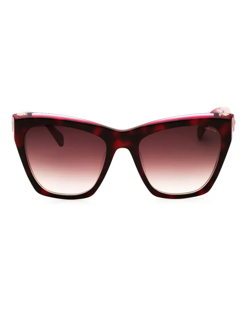 Police Cat-Eye-Sonnenbrille in Schildpattoptik - Braun Braun