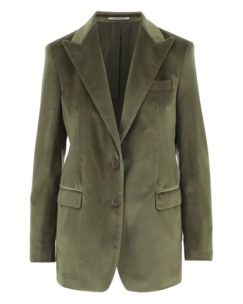 Tagliatore peak-lapels single-breasted blazer - Grün Grün