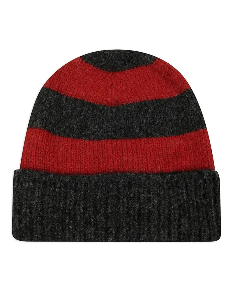 Alanui Gestreifte Beanie - Grau Grau