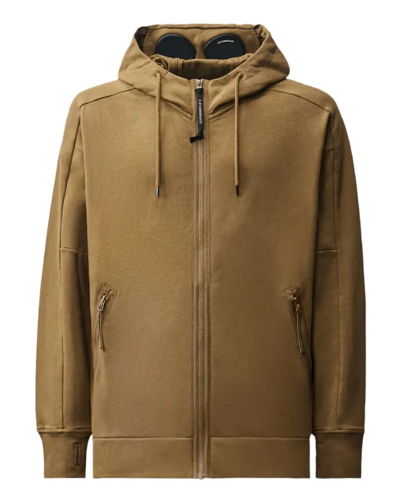 C.P. Company Kapuzenjacke mit Goggle-Detail - Braun Braun
