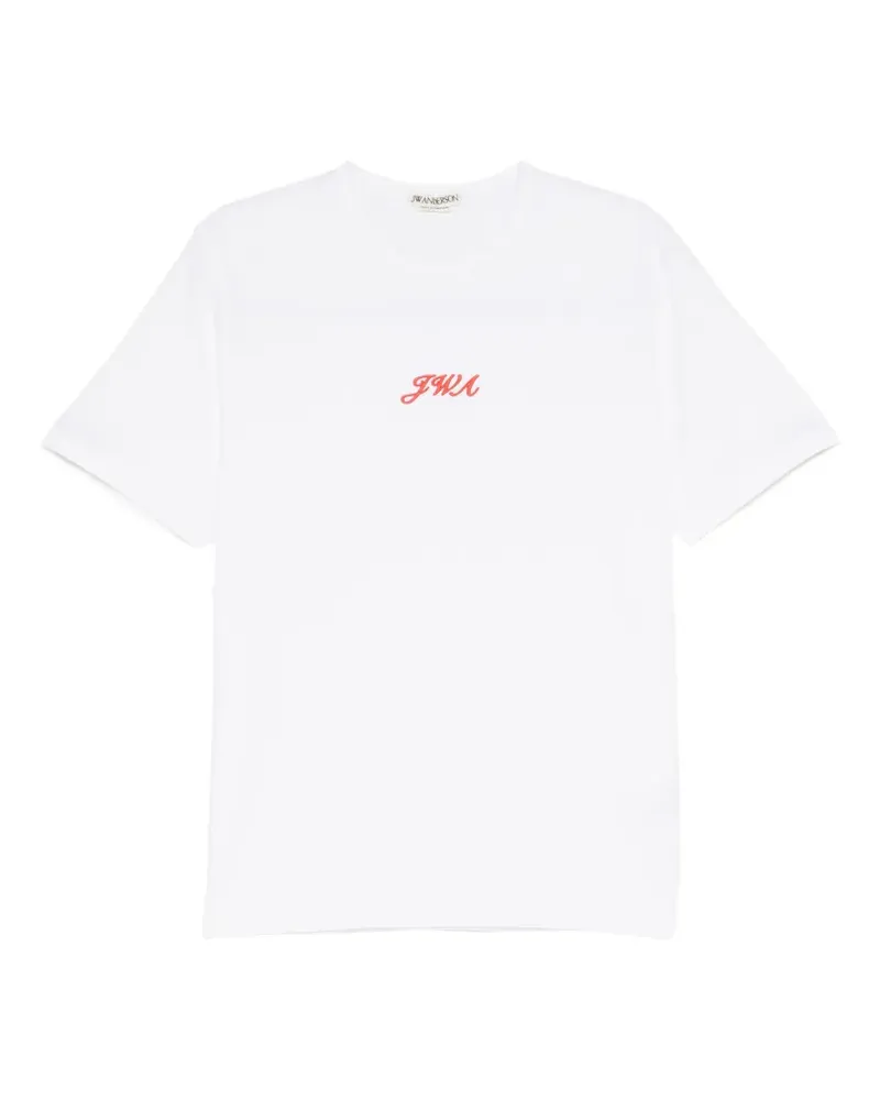 J.W.Anderson JWA script T-shirt - Weiß Weiß