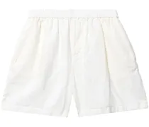 Easy elasticated-waist linen shorts
