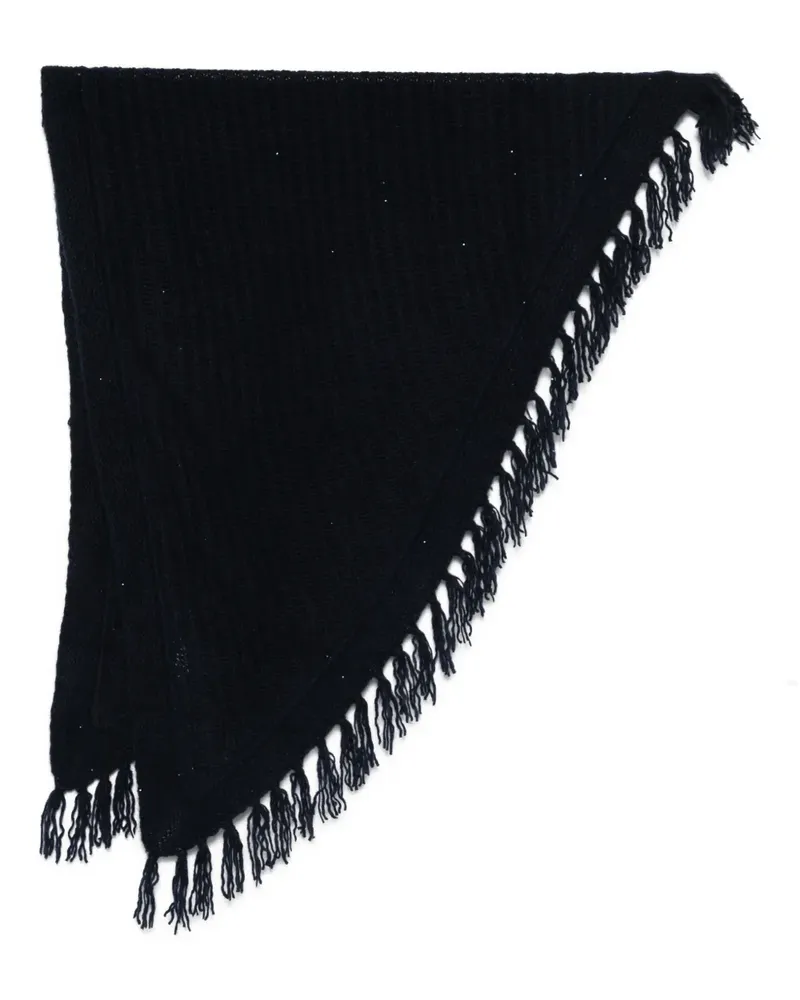 hemisphere Schal mit Fransen - Blau Blau