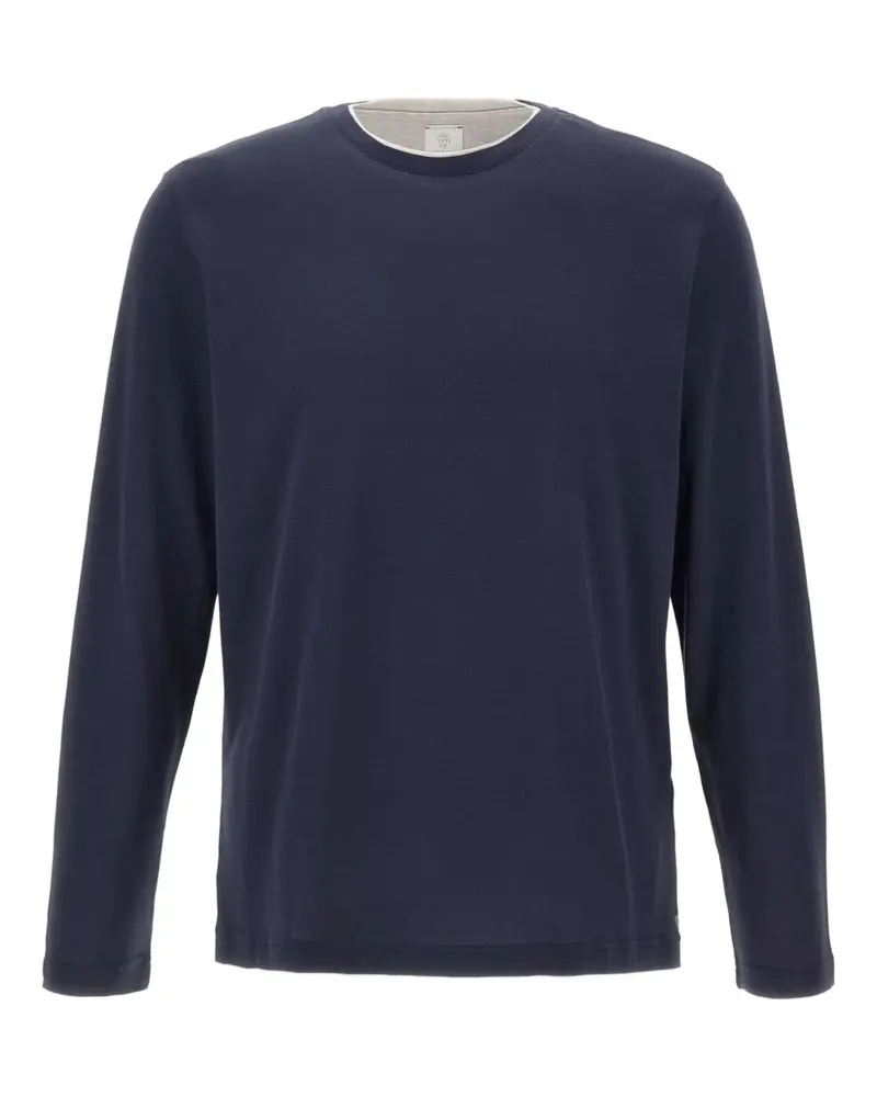 Eleventy Pullover mit Rundhalsausschnitt - Blau Blau