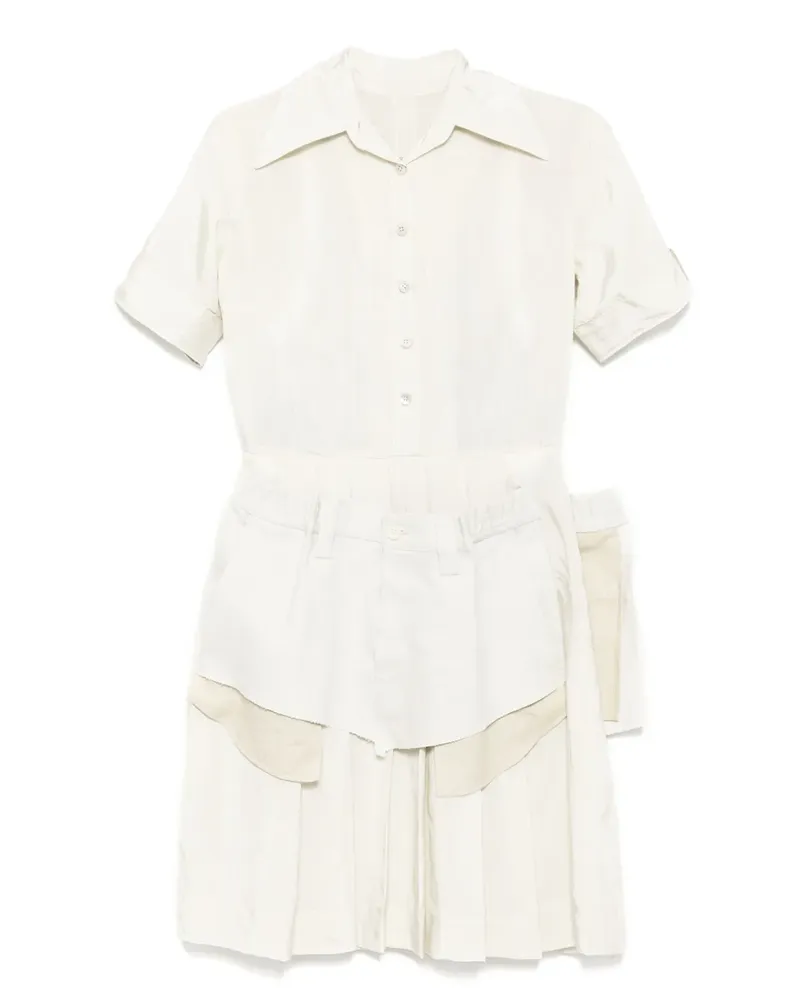 Maison Margiela Kleid im Layering-Look - Nude Nude