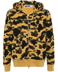 BAPE Hoodie mit Logo-Print Gelb